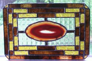 Stained glass agate mandala