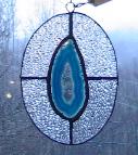 stained glass agate slice