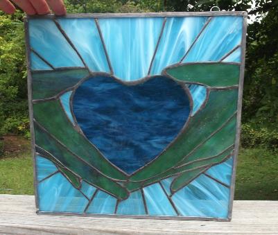 Hands holding heart - custom piece