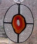 stained glass agate slice