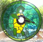 stained glass grateful dead terrapin banjo