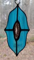 agate stained glass suncatcher