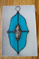 agate stained glass suncatcher