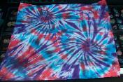 double spiral tie dye bandanna tye dye