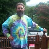 button down tie dye dress shirt