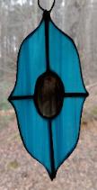labradorite stained glass suncatcher