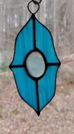 agate stained glass suncatcher